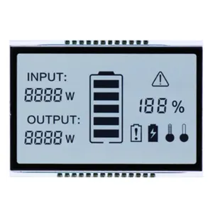 Meter LCD With Voltage Current Temperature Power Characters Custom Segment TN STN LCD Panel