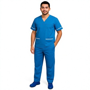 Uniforme Médico Transpirable y Cómodo Unisex para Enfermeros, Pantalones Rectos Estilo Jogging, Conjunto de Uniforme Quirúrgico para Hombre - Product Image 1