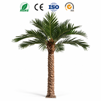 Palmier Artificiel Géant 3-10m, Faux Palmier Coco, Grands Arbres Artificiels, Décoration Tropicale, Plantes Artificielles pour Aménagement Paysager