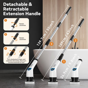 Nettoyeur électrique rotatif OEM/ODM IPX5 7 en 1 280/250R/min Double vitesse 1500mAh Poignée de 45 pouces 60 minutes d'autonomie Brosse de nettoyage de voiture - Product Image 4