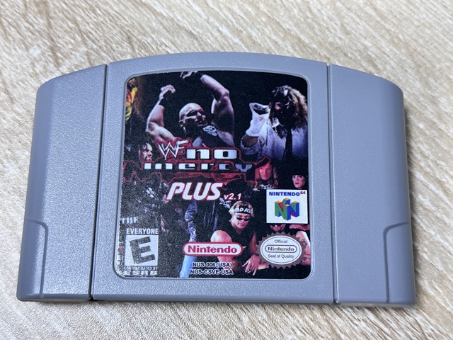 WWF No Mercy Plus V2.1 N64 Game Card Series for Nintendo's 64 Video Game Consoles USA NTSC Version N64 Game Cartridge