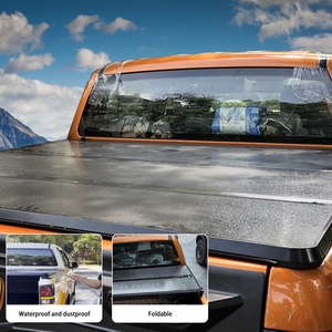 Pickup Hard <b>Folding</b> Tonneau Cover Tri-<b>fold</b> Tonneau Covers Truck <b>Bed</b> Covers for Chevrolet Silverado - Product Image 5