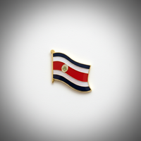 GREPAS GIFTS Épinglette drapeau du Costa Rica de 1 pouce, épinglette patriotique mondiale pour chapeau