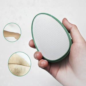 Egg Shape Foot File <b>Painless</b> <b>Hair</b> <b>Remover</b> With Cover Circle Texture Skin Friendly Portable Pedicure Tool For Feet Care - Product Image 5