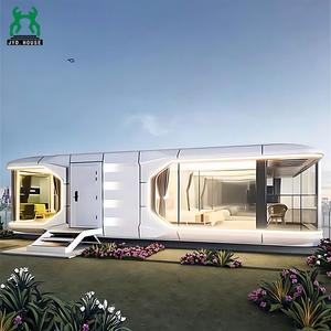 บ้านสำเร็จรูปโครงเหล็กสไตล์โมเดิร์นร่วมสมัยแบบมินิมอล บ้านแคปซูล บ้านคอนเทนเนอร์ วิลล่า อพาร์ทเมนท์ โรงแรม สำนักงาน ห้องนอน - Product Image 1