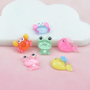 レジンフロッグクラップクジラレジンチャームカボションスライム手作りDIY携帯電話キッズヘアクラフト装飾 - Product Image 3
