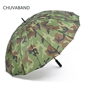 CHUVABAND 30 Polegada 16 Osso 75 CM Reta Publicidade Tamanho Grande Ao Ar Livre Camo Golf Umbrella Guarda-chuva Camuflagem