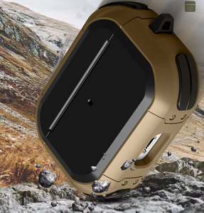 Étui pour écouteurs antichoc PC Gel hybride pour Airpods <span class=keywords><strong>Pro</strong></span>, housse d'armure PC TPU 2 en 1 pour <span class=keywords><strong>Airpdos</strong></span> <span class=keywords><strong>Pro</strong></span> 1/2 - Product Image 2