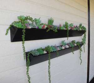 Maceta suculenta larga y moderna para jardín interior y exterior, caja suculenta, maceta <span class=keywords><strong>de</strong></span> pared <span class=keywords><strong>de</strong></span> <span class=keywords><strong>madera</strong></span> Extra larga, 202407 - Product Image 4