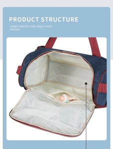 Deellt feutre sac de rangement pour couches néoprène maman sac fourre-tout multi fonctionnel sac pour <span class=keywords><strong>bebe</strong></span> maman sac pour hôpital - Product Image 4