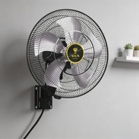 Ventilador de Pared Eléctrico Comercial con Inversor, 18 Pulgadas, 100% Cobre, Caja Corrugada, Ventilador de Ventilación de Pared con 5 Aspas, 50HZ