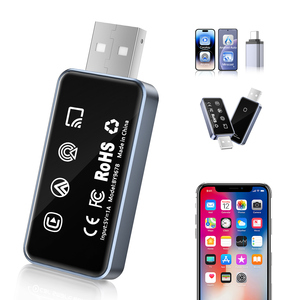 Adaptateur CarPlay sans fil Fuallwin OEM intelligent 4 en 1, compatible avec une large gamme de véhicules, modèles populaires, accessoires CarPlay pour <span class=keywords><strong>voiture</strong></span> - Product Image 1