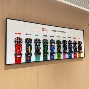 2025 Display Model Storage Hanging Accessories Metal Wall Frame for Speed Super Racing Car Building <b>Blocks</b> Photo Frame - Product Image 1