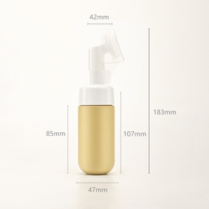 Botella de Espuma con Fondo Redondo, Color Personalizado, Botella para Limpiador Facial, Botella de Mousse con Forma Especial, Botella de Burbujas con Bomba Reemplazable, Personalizable - Product Image 2