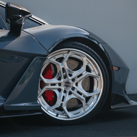 Rines Monobloque Forjados Personalizados 5x114.3 5x130 5x112 Cóncavos Profundos de 19 20 21 22 Pulgadas para Autos de Lujo, Compatibles con C8 Sf90 M3 M5