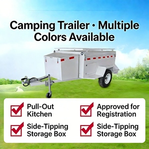 Remolques de Campamento Todoterreno de Alta Calidad en Venta, Mini Remolque de Campamento Duradero para Campamentos Económicos y Viajes Económicos - Product Image 6