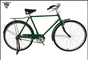 <span class=keywords><strong>Bicicletta</strong></span> retrò con telaio in acciaio <span class=keywords><strong>da</strong></span> <span class=keywords><strong>28</strong></span> pollici per oggetti di scena fotografici, bici classica con manubrio e pedali in stile vintage, bici <span class=keywords><strong>da</strong></span> pendolare accattivante - Product Image 4