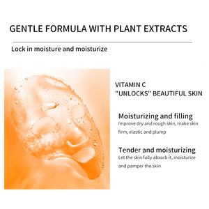 Masque facial hydratant en <span class=keywords><strong>feuille</strong></span> <span class=keywords><strong>de</strong></span> collagène, sérum végétalien bio au rétinol et à la vitamine C, personnalisable avec logo, pour soins <span class=keywords><strong>de</strong></span> la peau en gros - Product Image 5