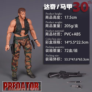 Nouvelle <span class=keywords><strong>figurine</strong></span> d'action <span class=keywords><strong>Neca</strong></span> Predator Jungle Extraction Dutch 2026, <span class=keywords><strong>figurine</strong></span> Schwarzenegger, statue, modèle, décoration de bureau, jouet, cadeau - Product Image 6