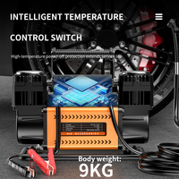DC12V ou 24V Heavy Duty Double Cylindre 300L/MIN 4x4 Pompe De Gonflage De Pneus 12v Compresseur D'air De Voiture Pompe De Gonflage À Air Électrique