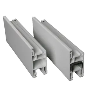 80Mm Series Pvc หน้าต่างบานเลื่อน Upvc Profile แผ่นตาข่ายยุง - Product Image 1