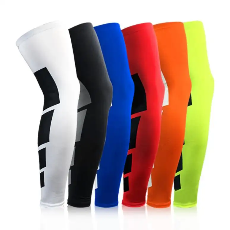 Custom Compression knee sleeve Extended Support Basketball Knee Pads leg sleeves compression Protect for Men Women
