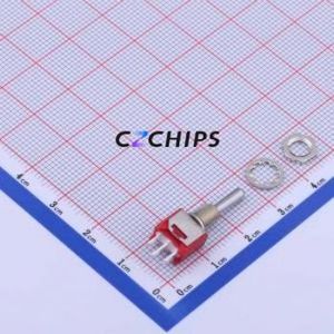 2MS3T1B1M1QES-5 Toggle Switch Through hole Component (THT) Switch Single Pole Double Throw 300000 3A 120V - Product Image 1