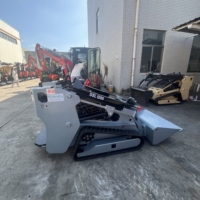 Chargeuse compacte sur chenilles d'occasion Rongyixin, benne de 500 kg, 1050x730x730mm, pompe hydraulique Eaton, moteur de marque réputée
