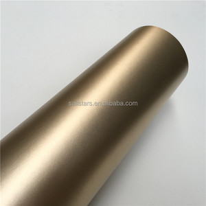 Matte Chrome Metallic Champagne Gold <strong>Vinyl</strong> <strong>Wrap</strong> for Car Wrapping Film Stickers 1.52*18m - Product Image 2