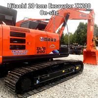 Excavadora Usada HITACHI 200 a Bajo Precio / Excavadora de Segunda Mano 200-5g 3g 210 220 240 300 en Buen Estado, Maquinaria de Construcción en Oferta
