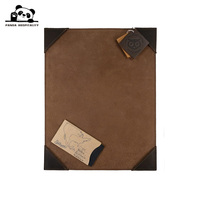 Porte-menu en cuir PU de haute qualité personnalisé pour restaurant et bar, avec insert d'angle une page
