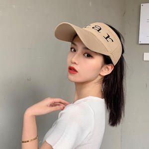 Gorra de Visera Tejida de Malla para Verano Tiyo Unisex, Visera Curva de 54-56 cm, Protección Solar para Exteriores, Gorra Deportiva - Product Image 1