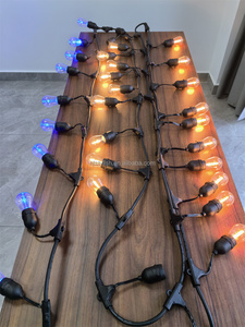 Guirlandes lumineuses de Noël S14 G45 A60 étanches pour intérieur et extérieur, décorations de fêtes IP65, type assemblable - Product Image 6