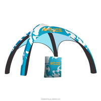 Tente d'entraînement gonflable en PVC personnalisable Poteau en aluminium Grand écran étanche Maison Salons professionnels Taille personnalisée Caractéristique portable