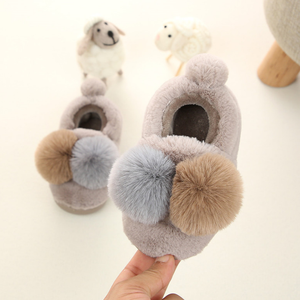 Nuevas pantuflas de algodón <span class=keywords><strong>para</strong></span> niñas de dos colores en invierno <span class=keywords><strong>para</strong></span> mantener el calor, zapatos de bebé, zapatos de algodón <span class=keywords><strong>para</strong></span> niños - Product Image 4