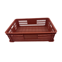 Boîtes de rangement logistiques recyclables Caisses en plastique solides pour légumes et fruits