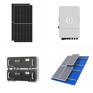 แผงโซลาร์เซลล์ระบบไฮบริด 5kW 10kW 20kW 30kW พร้อมแบตเตอรี่และชุดอุปกรณ์ครบชุดสำหรับระบบพลังงานแสงอาทิตย์ภายในบ้าน - Product Image 2