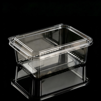 Transparante PET clamshell verpakking voor bakkerij, sandwiches, croissants, sushi, supermarkt presentatie, groothandel, op maat gemaakte OEM