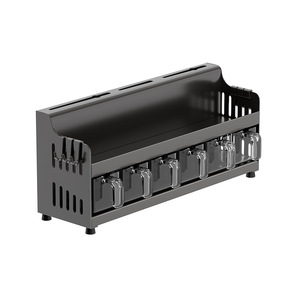 Support à couteaux en acier inoxydable Deslon avec rangement pour épices, type rectangulaire sur pied, organisateur multifonctionnel de cuisine - Product Image 2