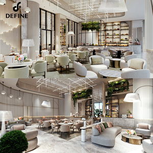 One Stop Turnkey Solution Juegos de muebles de <span class=keywords><strong>restaurante</strong></span> de hotel completos de lujo de diseño único de gama alta para <span class=keywords><strong>restaurante</strong></span> Comedor - Product Image 2