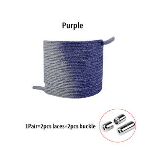 Elastische Schnürsenkel ohne Krawatten Schnürsenkel Flat <span class=keywords><strong>Gold</strong></span> Glitter Gummibänder Kapsel Lock Schnürsenkel für Erwachsene Kids Sneaker - Product Image 5