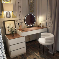 Table de toilette avec miroir, coiffeuse, ensemble de meubles de chambre à coucher, table de maquillage multifonctionnelle pour la décoration de la chambre à coucher