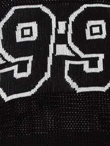 Người Đàn Ông Mùa Xuân Và Mùa Hè Mới Cao Đẳng Phong Cách Tương Phản Màu Sắc Mô Hình Kỹ Thuật Số Vòng Cổ Ngắn Tay Áo Crochet Knit Top - Product Image 4