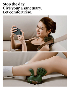Electric Neck Shoulder Massager Heating Adjustable Temperature Real Touch Feeling 2000mAh Battery-Portable for <strong>Chronic</strong> <strong>Pain</strong> - Product Image 2
