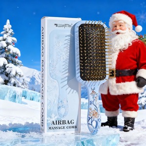 Cepillo Alisador de Cabello de la Marca Wanmei con Logotipo Personalizado, Material ABS, Cojín de Masaje para el Cuero Cabelludo, Cepillo para el Cabello con Bolsa de Aire para Navidad - Product Image 5