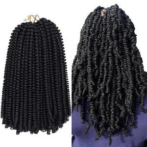 Bahar büküm saç Nubian büküm Jamaican sıçrama örgü toplu toptan ön tığ örgü Afro Kinky büküm bahar kıvırmak saç