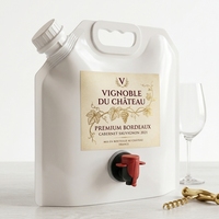 Pochette à bec verseur en aluminium de qualité alimentaire, pochette souple verticale pour vin rouge, jus et liquides, avec logo personnalisé