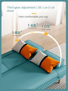 Sofá cama de tela modular convertible multifuncional en forma de L para apartamentos pequeños, diseño moderno, uso en la sala de estar apto para gatos - Product Image 5