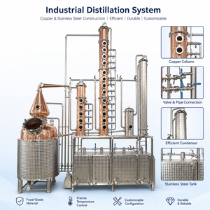 Nuevo Destilador de Alcohol Continuo de 500L, Columna de Destilación de Acero Inoxidable, Equipo de Destilación de Etanol - Product Image 3