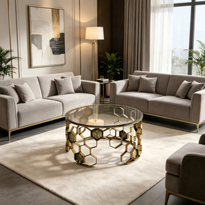 <span class=keywords><strong>Table</strong></span> basse de luxe créative et artistique, <span class=keywords><strong>table</strong></span> en métal haut de gamme pour maisons et villas de luxe, salons, <span class=keywords><strong>table</strong></span> basse ronde - Product Image 4